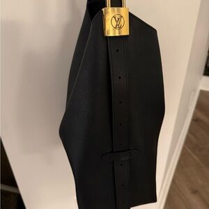 Louis Vuitton Low Key Black Hobo with Gold Hardware